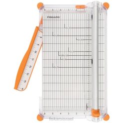 Fiskars גוזם נייר טיטניום דלוקס עם מסילה חתוכה מאלומיניום (12 אינץ') ZD40428 כְּלִי