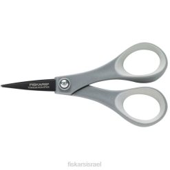 Fiskars מספריים לא נדבקים מטיטניום softgrip (5 אינץ') ZD40555 כְּלִי
