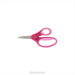 Fiskars מספריים לילדים עם קצה מחודד ונוצץ עם קצה Softgrip (5 אינץ') ורוד ZD4028 כְּלִי