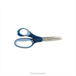 Fiskars מספריים נצנצים לתלמידים עם יד שמאל softgrip (7 אינץ') בצבע כחול ZD4045 כְּלִי
