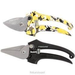 Fiskars סט גזם וגזם מעוצב (שחור) ZD40200 כְּלִי