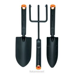 Fiskars סט כלי עבודה ידניים לגינון (3 חלקים) (200s) ZD40137 כְּלִי
